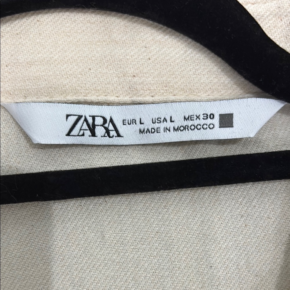 Zara Cream Button-Down Romper - Picture 2 of 4